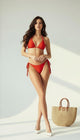 Red Triangle Bikini Set -Two Piece Suit ￼